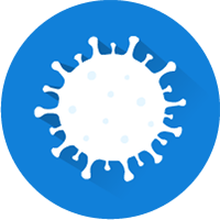 Corona virus icon.