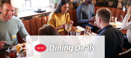 Dining Deals. Group of people dining at a restaurant.